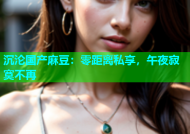 沉沦国产麻豆：零距离私享，午夜寂寞不再