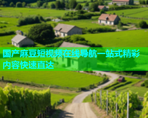 国产麻豆短视频在线导航一站式精彩内容快速直达  第1张