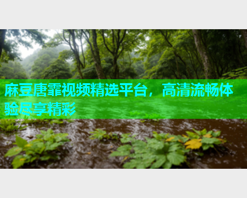 麻豆唐霏视频精选平台，高清流畅体验尽享精彩  第1张
